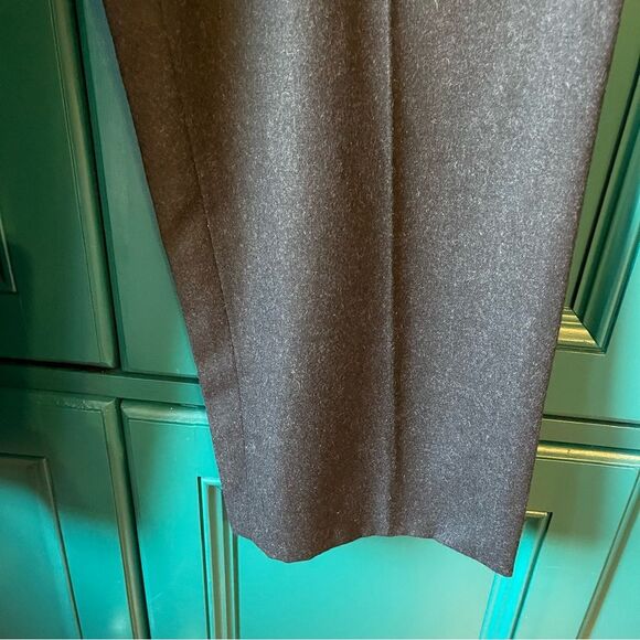 CHANEL Wool Cashmere Pants Trousers High Waist Wide Leg Silk Lined Sz 44 / 12 - Picture 6 of 7